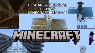 Descarga mi Survival técnico Minecraft BEDROCK 120 🤩 [upl. by Maighdiln]