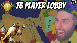 What happens when Habibi plays as Mamluks in a 75 player Multiplayer game  Mamluks to Rum MP [upl. by Lieno]