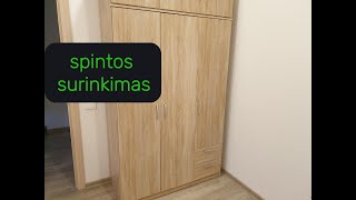 sieninės spintos surinkimas [upl. by Dorie282]