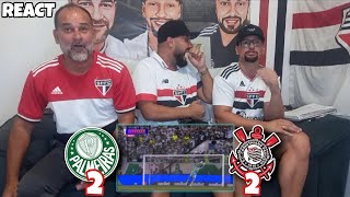 REACT PALMEIRAS 2X2 CORINTHIANS  QUE DERBY FOI ESSE [upl. by Feledy]