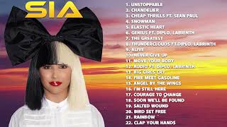 SIA Greatest Hits Full Album 2022  SIA Best Songs Playlist 2022 [upl. by Aissej61]