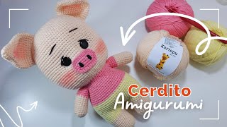 Amigurumi Cerdito Tejido a Crochet  Paso a paso fácil tutorial completo  Easy crochet Pig [upl. by Ronna693]