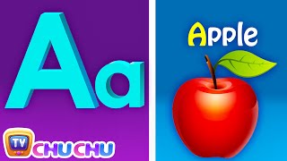 Phonics Song with TWO Words  A For Apple  ABC Alphabet Songs with Sounds for Children [upl. by Viola]