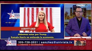 Sánchez Grass en América 082924 quotDebemos votar por Trump Kamala no entiende la economíaquot [upl. by Yordan]