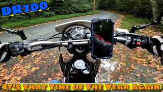 DR200 MotoVlog  Its That Time of the Year Again dualsport [upl. by Dryden]