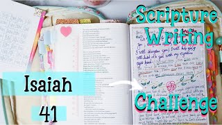 Scripture Writing Isaiah 41  Unwavering Support and Strength [upl. by Fonz]