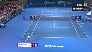 Kanepi vs Hantuchova Brisbane 2012 Highlights [upl. by Kusin]