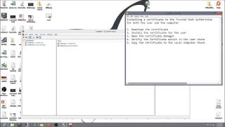 Install a Certificate to the Trusted Root Authorities [upl. by Hpejsoj235]