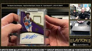 The Sports Card Almanac  High End Multi Sport Volume 16  Case Break 7 [upl. by Nich]