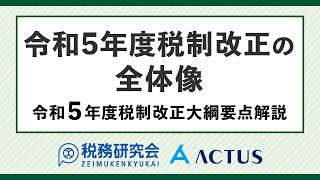 令和５年度税制改正の全体像【令和５年度税制改正大綱要点解説】 [upl. by Rudolf377]