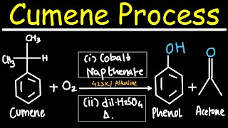 Phenol Preparation  Cumene process [upl. by Chap]