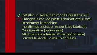 Installation et configuration dun serveur Core [upl. by Tita]