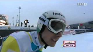 Simon Ammann Garmisch Partenkirchen 2011 131m ORF [upl. by Nedi]