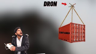 Can This DGI Drone Lift Such a Large Container  लाइव प्रयोग [upl. by Alleunamme]