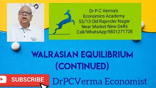 Walrasian Equilibrium Continued [upl. by Jere]