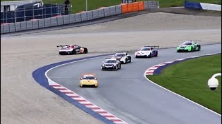 Kalle Rovanperä Crash Porsche Carrera Cup Benelux Red Bull Ring 2024 [upl. by Esahc]