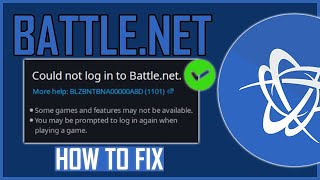 How To Fix Battle net BLZBNTBNA00000A8D Error Could Not Log In To Battle Net [upl. by Shanks877]