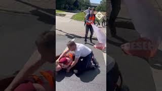 Climate protester run over by lorry in Germany [upl. by Odlanir]