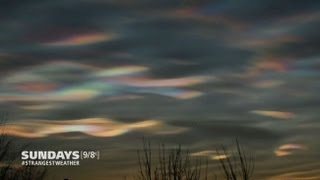 Strangest Weather On Earth Incredible Iridescent Clouds [upl. by Dias]