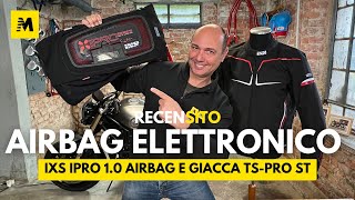 Airbag moto iXS iPRO 10 gilet elettronico facile da indossare protezione totale [upl. by Ellener]