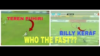 Terens Puhiri Vs Billy Keraf The Fastest runner in Indonesian Football Who The Fast [upl. by Halverson231]