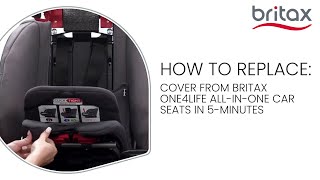 How To Replace The Cover On Britax One4Life AllInOne Car Seats in 5 Minutes [upl. by Esylla]