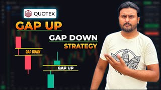 Gap up and gap down strategy quotex  How to trade gap up and gap down  live trade today [upl. by Alik483]