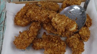 pollo frito con corn flakes [upl. by Suertemed885]