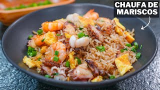 Asi Preparo mi Arroz Chaufa de Mariscos  Abelca [upl. by Grider]