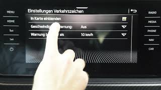 Skoda Navigationseinstellungen MIB3 [upl. by Ettennahs]