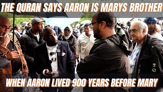 Quran says Aaron is Marys brother when he lived 900 years before her  Orlando vs Muslims [upl. by Einhoj]