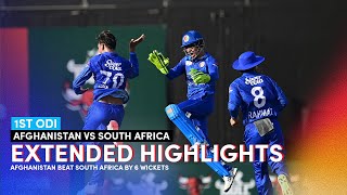 Full Match Extended Highlights  Afghanistan vs South Africa  1st ODI  AFG v SA  ACB  Sharjah [upl. by Germin]