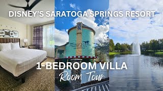 Disneys Saratoga Springs Resort amp Spa  1 Bedroom Villa ROOM TOUR  Walt Disney World Resort [upl. by Lapotin]