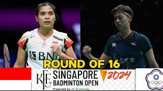 Gregoria Mariska Tunjung VS Pai Yu Po  Badminton Singapore Open 2024 [upl. by Nette]