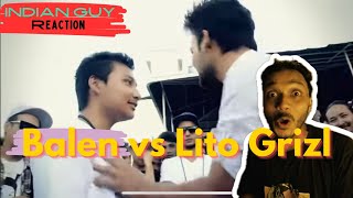 🇮🇳Indian Guy Reacted Balen Vs Litl Grizl  Raw Barz RAP BATTLE [upl. by Atinid]