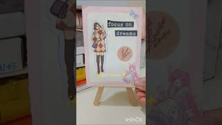 DIY Wall sticker ✨sticker shorts diy 🌸🎀🌸 faizascraftworld4327 [upl. by Eednar]