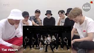 Bts reaction to Blackpink pink venom dance practice FMV BLACKPINK BTS FANMADE [upl. by Prunella]