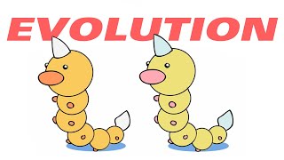 Weedle Evolution Normal and Shiny Pokemon Transformation Animation Kakuna Beedrill [upl. by Clinton]