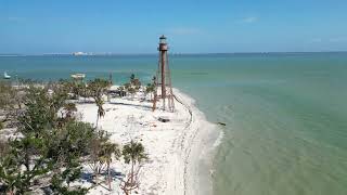 Sanibel Florida  Sanibel Lighthouse Aerial View [upl. by Cohdwell]