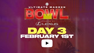 Madden 24 Ultimate Madden Bowl  Day 3  Madden Championship Series [upl. by Vanzant113]