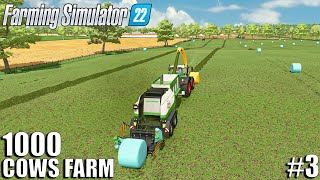 Testing NEW MULTIBALER on GRASS PASTURES  1000 Cows Farm  Farming Simulator 22 [upl. by Hoshi]