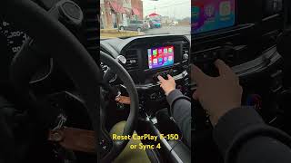 Resetting to reconnect Apple CarPlay and your iPhone on F150 or any Sync 4 fordf150 applecarplay [upl. by Yasdnyl374]