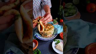 Easy Turkish flat bread  Bazlama ❤️ food bread [upl. by Hahnert]