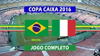 Brasil x Itália  Jogo Completo  Final da Copa Caixa de Futebol Feminino 20122016 [upl. by Ahsoym]