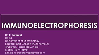 Immunoelectrophoresis [upl. by Ancelin]