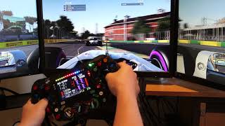 Mercedes F1 2016 bertanf1com with SIMRLCD and Simulaje Quick Release  Melbourne [upl. by Pros]