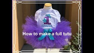 DIY Full Tutu Skirt  Tutu [upl. by Brecher]