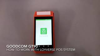 GOODCOM GT90 Smart Android Printer For Loyverse POS System [upl. by Erehpotsirhc]