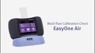 Multiflow Calibration Check  EasyOne Air spirometer [upl. by Naruq]