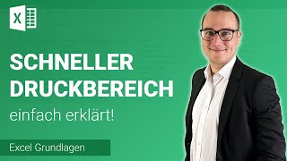 SCHNELLEN DRUCKBEREICH festlegen einfach erklärt  Lerne Microsoft Excel ✅ [upl. by Adiasteb24]